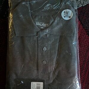 Galaxy by Harvic Gray Polo Shirt 3XL